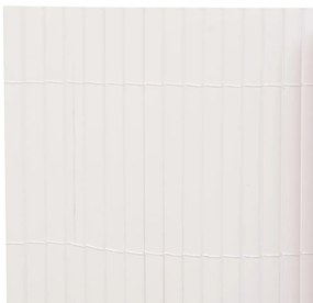Gard pentru gradina cu 2 fete, alb, 110x300 cm 1, Alb, 110 x 300 cm