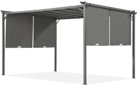 Antracit Sevilla 3x4m patio pergola cu plasă de țânțari Garden Point