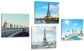 Set tablouri vedere la Turnul Eiffel în Paris