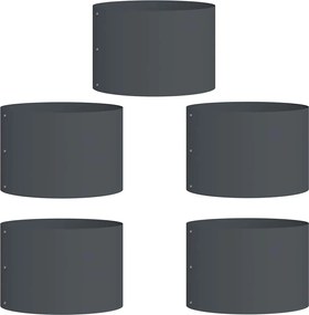 vidaXL Inele pentru vaze 5 pcs Antracit 30 x 30 x 20 cm