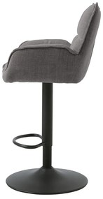 Scaune de bar gri cu înălțime ajustabilă 2 buc. Marilla – Unique Furniture