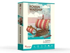 PUZZLE 3D NAVA ROMANA DE RAZBOI 85 PIESE - CUBICFUN (CUT4032H)