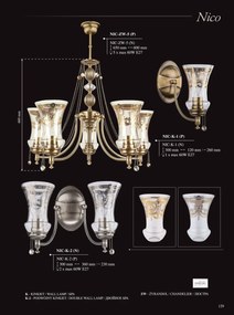 Candelabru 6 brate realizat manual Nico