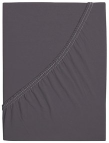 Cearșaf de pat 4Home Mako jersey antracit, 90 x 200 cm