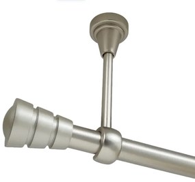 Galerie simpla prindere tavan fara inele corso 19 mm crom mat (Alege marime: 160 cm)