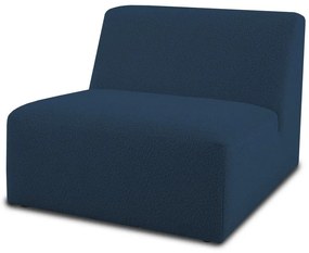 Modul pentru canapea albastru închis cu tapițerie din stofă bouclé (de mijloc) Roxy – Scandic