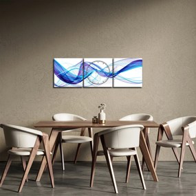 Tablou abstracției (cu ceas) (90x30 cm)