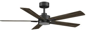 Ventilator LED dimabil de tavan Aigostar LED/20W/230V 2700-6500K 132 cm maro + telecomandă
