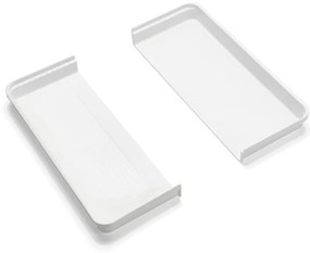 Organizator de tacâmuri alb/gri din plastic 58,5 x 41,5 cm – Addis