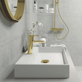 Lavoar pe blat Deante Correo alb 40x60cm