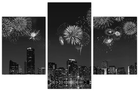 Tablou - Artificii in Miami (90x60 cm)