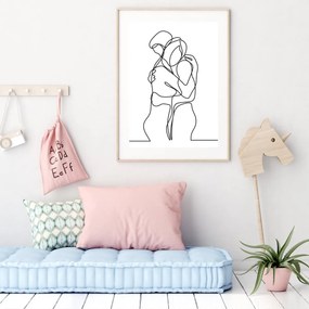 Poster - Dragoste dintr-o linie (A4)