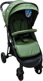 Carucior nou nascuti 2 in 1 BABY CARE™ PRO YK78, Pozitie somn, Spatar reglabil in 7 trepte, Frana picior, Pliabil, Verde Kaki