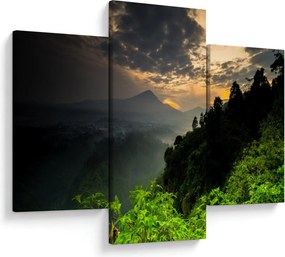 Tablou - peisaj montan verde (90x60 cm)