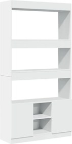 vidaXL Dulap înalt, alb, 92x33x180 cm, lemn prelucrat