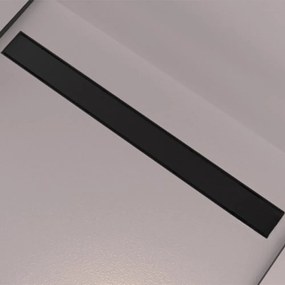 Set rigola dus plus capac Wirquin Linear finisaj negru mat 60 cm