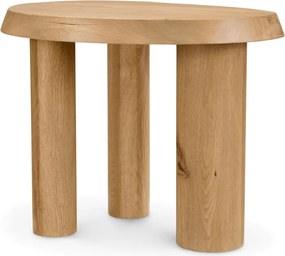 Masuta auxiliara din lemn design LUX Prelude, Reclaimed oak