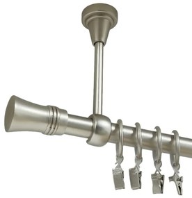 Galerie simpla prindere tavan capri 19 mm crom mat (Alege marime: 320 cm)