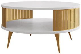 Măsuță de cafea Mezanoa Gold (auriu + Alb arctic) . 1103727
