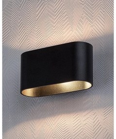 Aplică KAUNAS 1xG9/10W/230V neagră Rabalux 7023