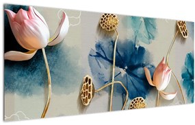 Tablou cu flori (120x50 cm)