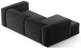 Coltar 2 locuri Bergamo velur reiat L244 cm