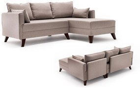 Canapea extensibilă de colț Bella Corner Sofa Right 2 - Cream