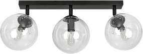 Emibig Tofi lampă de tavan 3x40 W negru-transparent 776/3