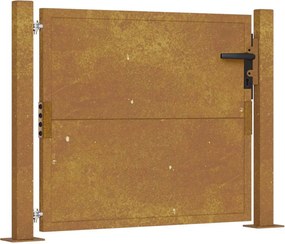 vidaXL Poartă de grădină 100x75 cm, oțel Corten