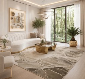 Covor Modern Living , Dormitor Dreptunghiular Marmara T156A Bej (Alege dimensiunea: 100 x 200)