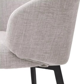 Set de 2 scaune cu brate design LUX Lloyd, sisley gri 115993 HZ