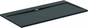 Cadita de dus dreptunghiulara Ideal Standard i.life Ultra Flat S negru intens 160x80 cm