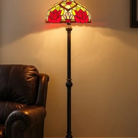 Brilagi - Lampadar Tiffany cu vitralii GARLAN 2xE27/60W/230V