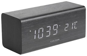 Alarm clock Block black veneer