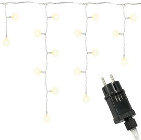 Lumină de ploaie de Crăciun - 4 m, 200 LED-uri, alb cald