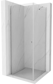 Mexen Pretoria cabină de duș pivotantă 100 x 100 cm, transparentă, crom - 852-100-100-01-00