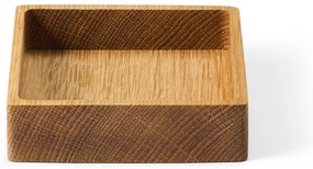 Cutie de depozitare în culoare naturală din lemn, decorativă 11x11x3 cm Square S – LIND DNA