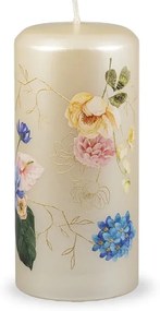 Lumânare Unipar Flower Paradise, durată ardere 73 h, bej