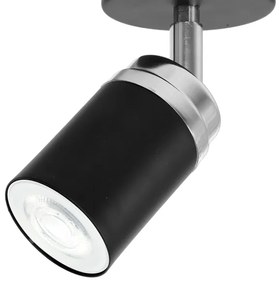 Spot RENO 1xGU10/60W/230V negru/crom