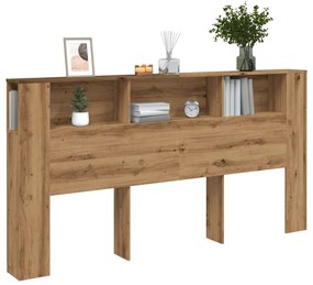 vidaXL Tăblie pat/dulap lemn artizanal 200x18,5x102,5cm lemn prelucrat