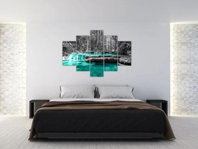 Tablou - Râul de iarnă (150x105 cm)