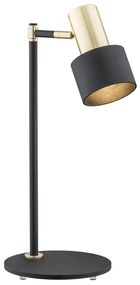 Veioza / Lampa de masa design minimalist DORIA negru/alama