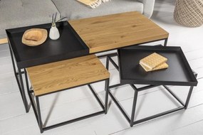 Set de 3 masute design industrial Loft