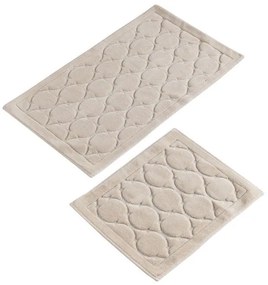 Covorașe de baie bej 2 buc. 100x60 cm Dante – Foutastic