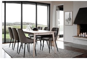 Masă de dining extensibilă din lemn masiv de stejar 180x90 cm Tyler - Rowico