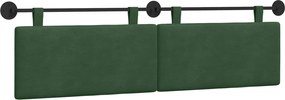 vidaXL Cap de pat suspendat Pe perete Verde Junglă 190 x 55 x 5 cm