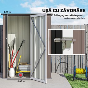 Outsunny Sopron de Gradina din Otel Suport Scule