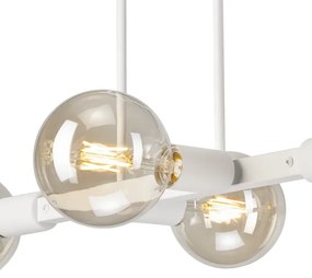 Lustră pe tijă ASTRID 4xE27/60W/230V alb