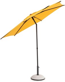 Umbrela pentru gradina / terasa Samba, Bizzotto, Ø 270 cm, stalp Ø 38 mm, otel/poliester, galben mimosa