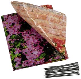 Paravan pentru balcon din plastic 500x85 cm Flowers – Maximex